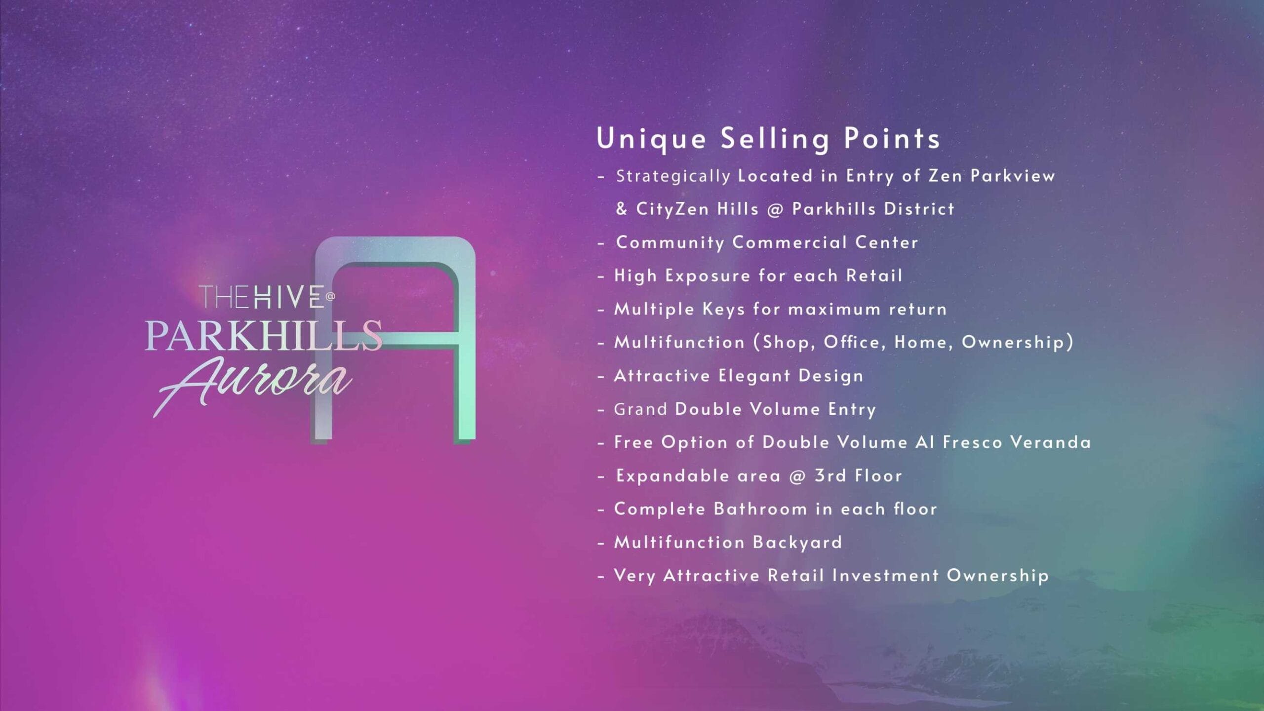 Product Knowledge The Hive @ Parkhills Aurora _ Customer Copy_00020