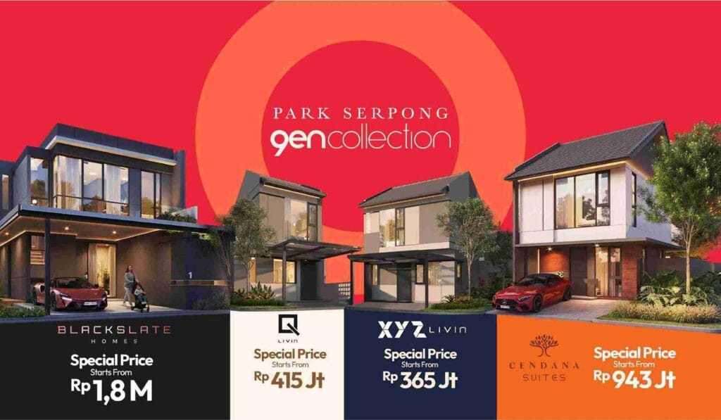 tipe unit park serpong